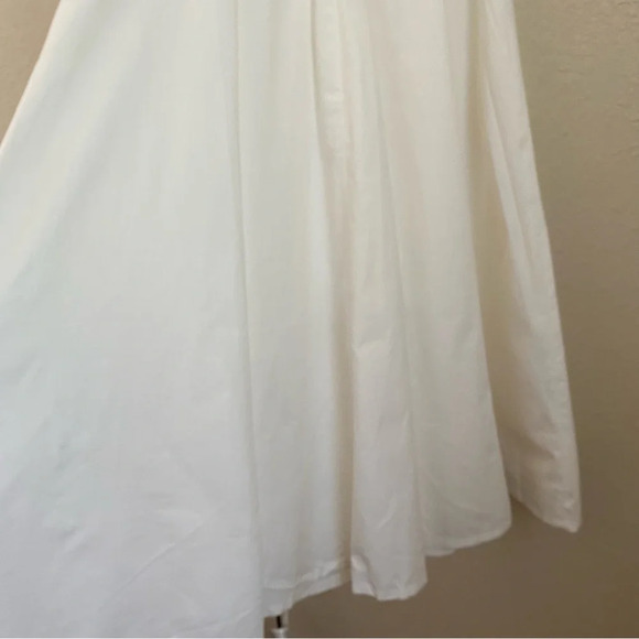 House of CB 'Ellery' Linen Puff Sleeve Sundress midi white‎ NWOT M - Picture 10 of 16